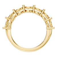 RI-5390 Yellow Gold Ring UNSET - Top View