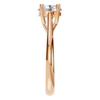 RI-5419 Rose Gold Ring SET - Side View