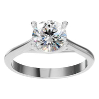 RI-5419 White Gold Ring SET - Front View