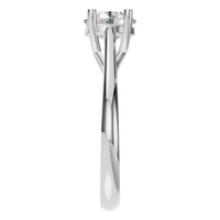 RI-5419 White Gold Ring SET - Side View