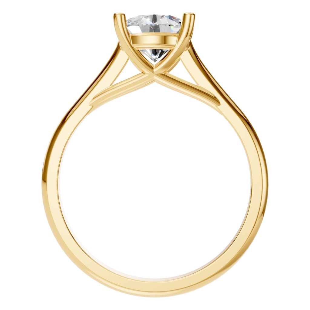 RI-5419 Yellow Gold Ring SET - Top View