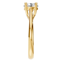 RI-5419 Yellow Gold Ring SET - Side View