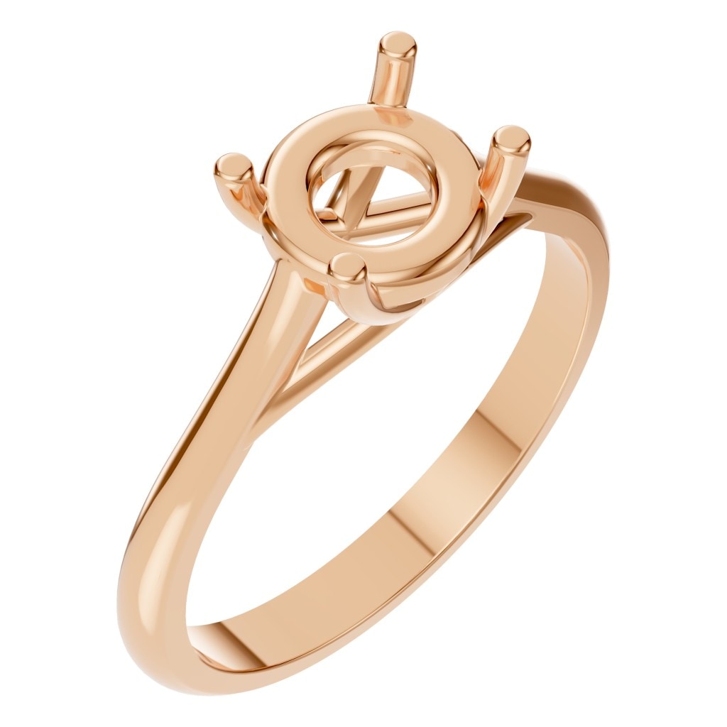 RI-5419 Rose Gold Ring UNSET - Main View