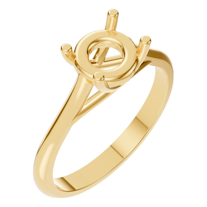 Solitaire Ring Mounting - Round 6.5mm