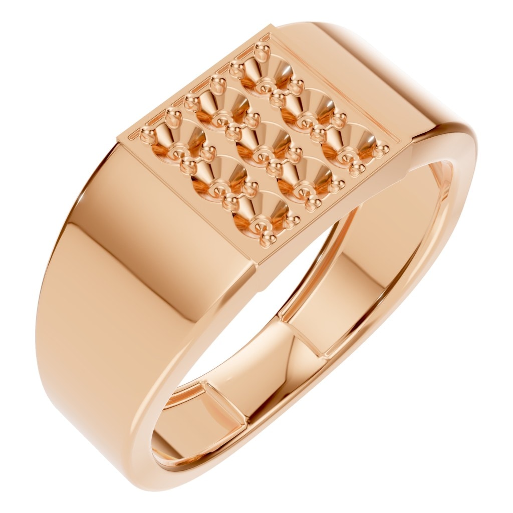 RI-5422 Rose Gold Ring UNSET - Main View
