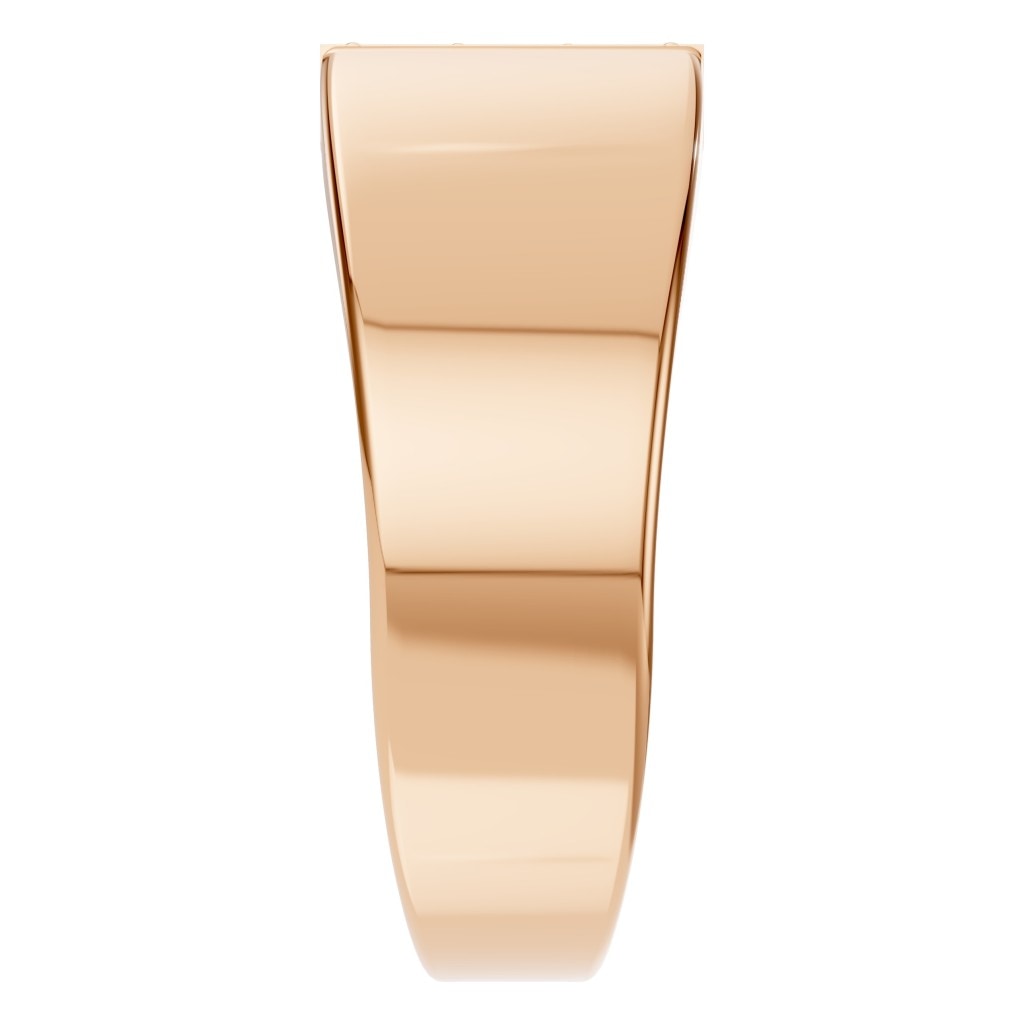 RI-5422 Rose Gold Ring UNSET - Side View