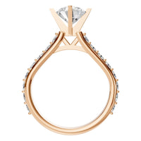 RI-5525 Rose Gold Ring SET - Top View