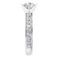 RI-5525 White Gold Ring SET - Side View