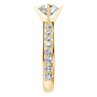 RI-5525 Yellow Gold Ring SET - Side View