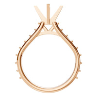 RI-5525 Rose Gold Ring UNSET - Top View