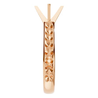 RI-5525 Rose Gold Ring UNSET - Side View