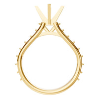 RI-5525 Yellow Gold Ring UNSET - Top View