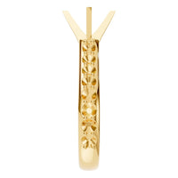 RI-5525 Yellow Gold Ring UNSET - Side View