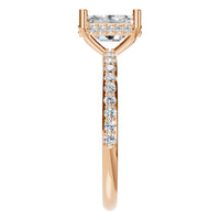 RI-5538 Rose Gold Ring SET - Side View