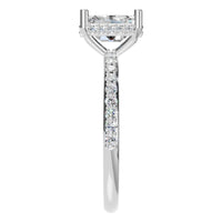 RI-5538 White Gold Ring SET - Side View