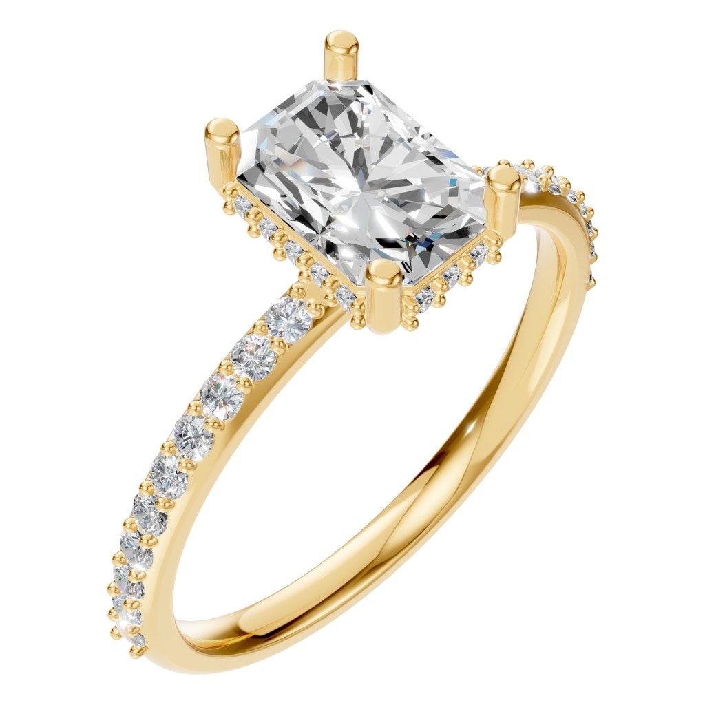 RI-5538 Yellow Gold Ring SET - Main View