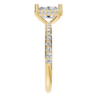 RI-5538 Yellow Gold Ring SET - Side View
