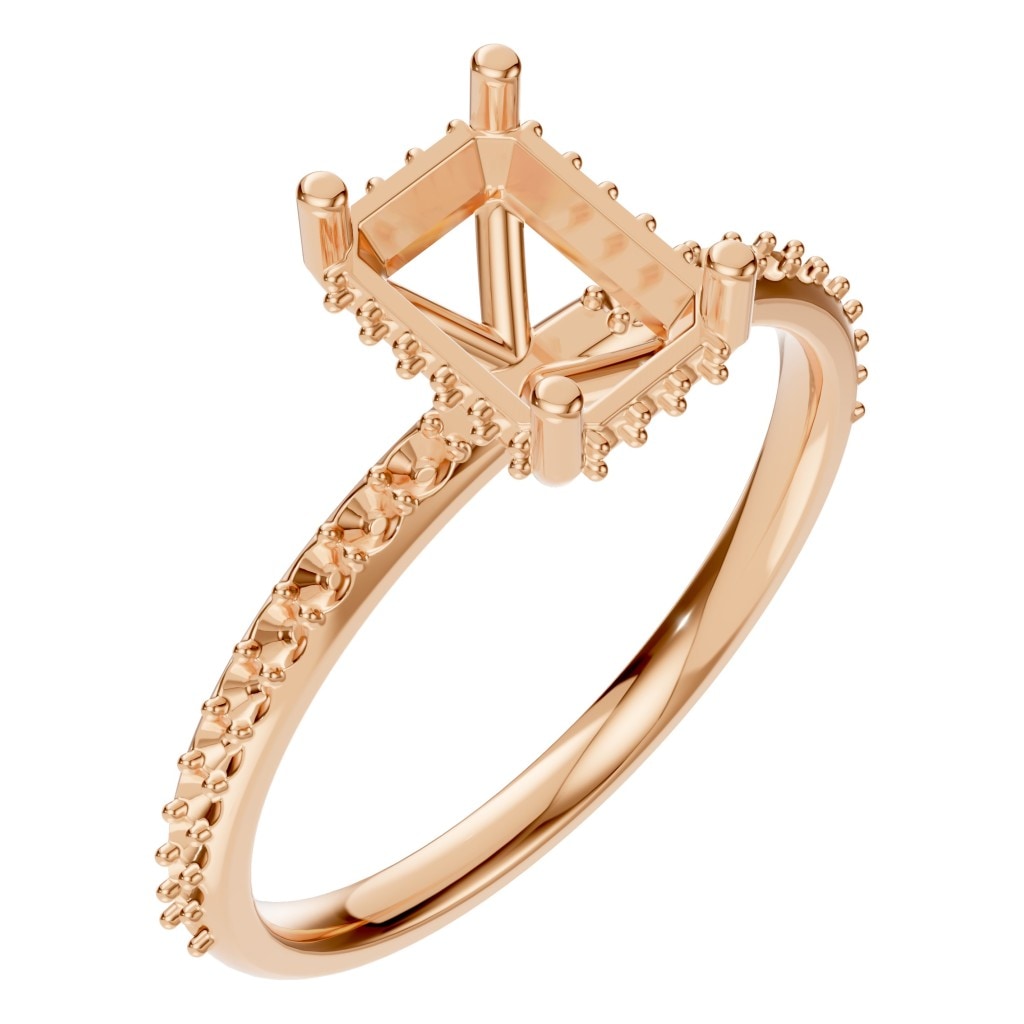 RI-5538 Rose Gold Ring UNSET - Main View