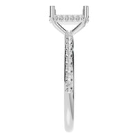 RI-5538 White Gold Ring UNSET - Side View