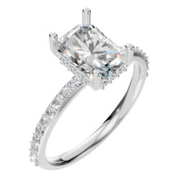 RI-5538 White Gold Ring SET - Main View
