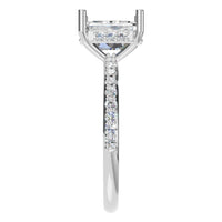RI-5538 White Gold Ring SET - Side View