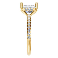 RI-5538 Yellow Gold Ring SET - Side View