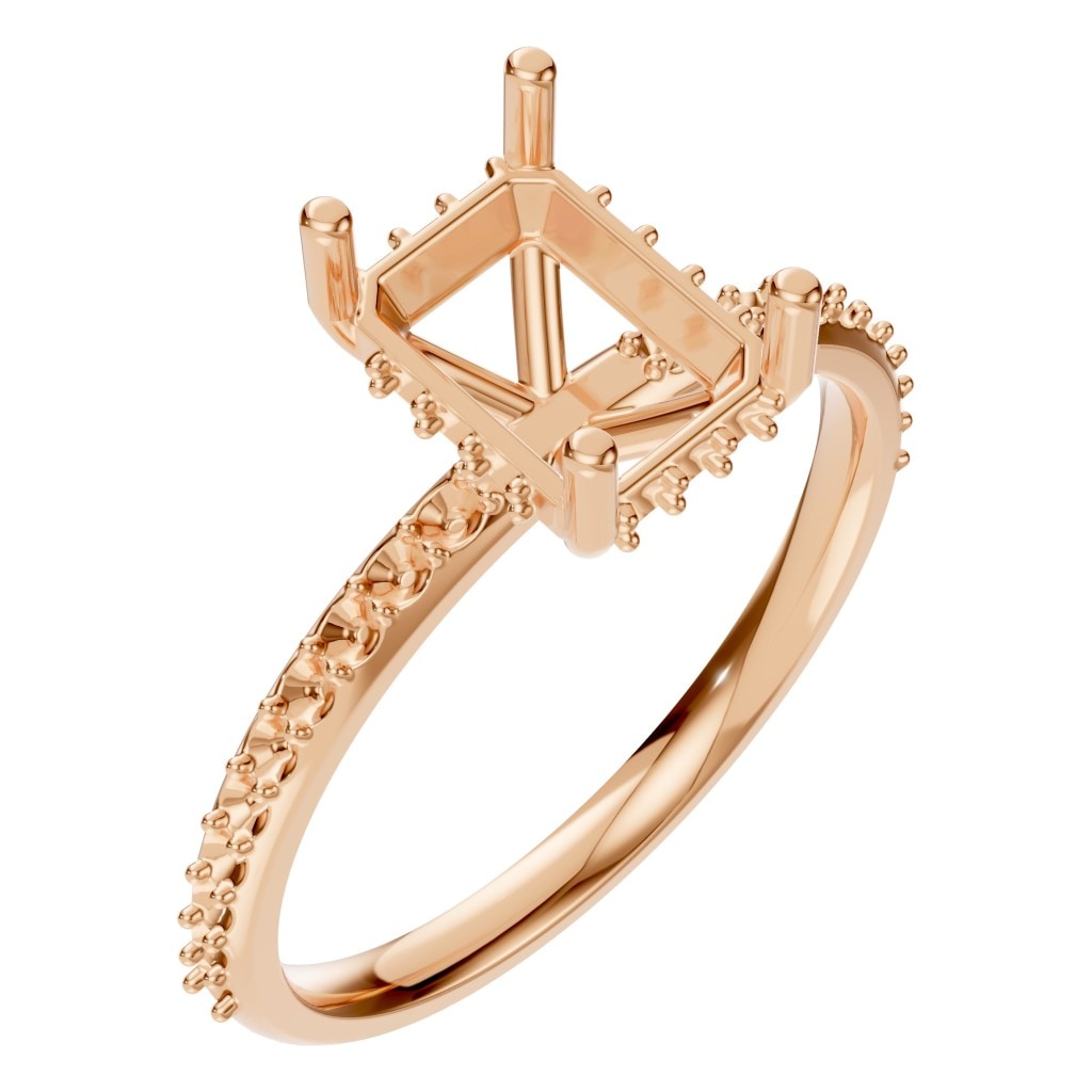 RI-5538 Rose Gold Ring UNSET - Main View