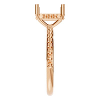 RI-5538 Rose Gold Ring UNSET - Side View