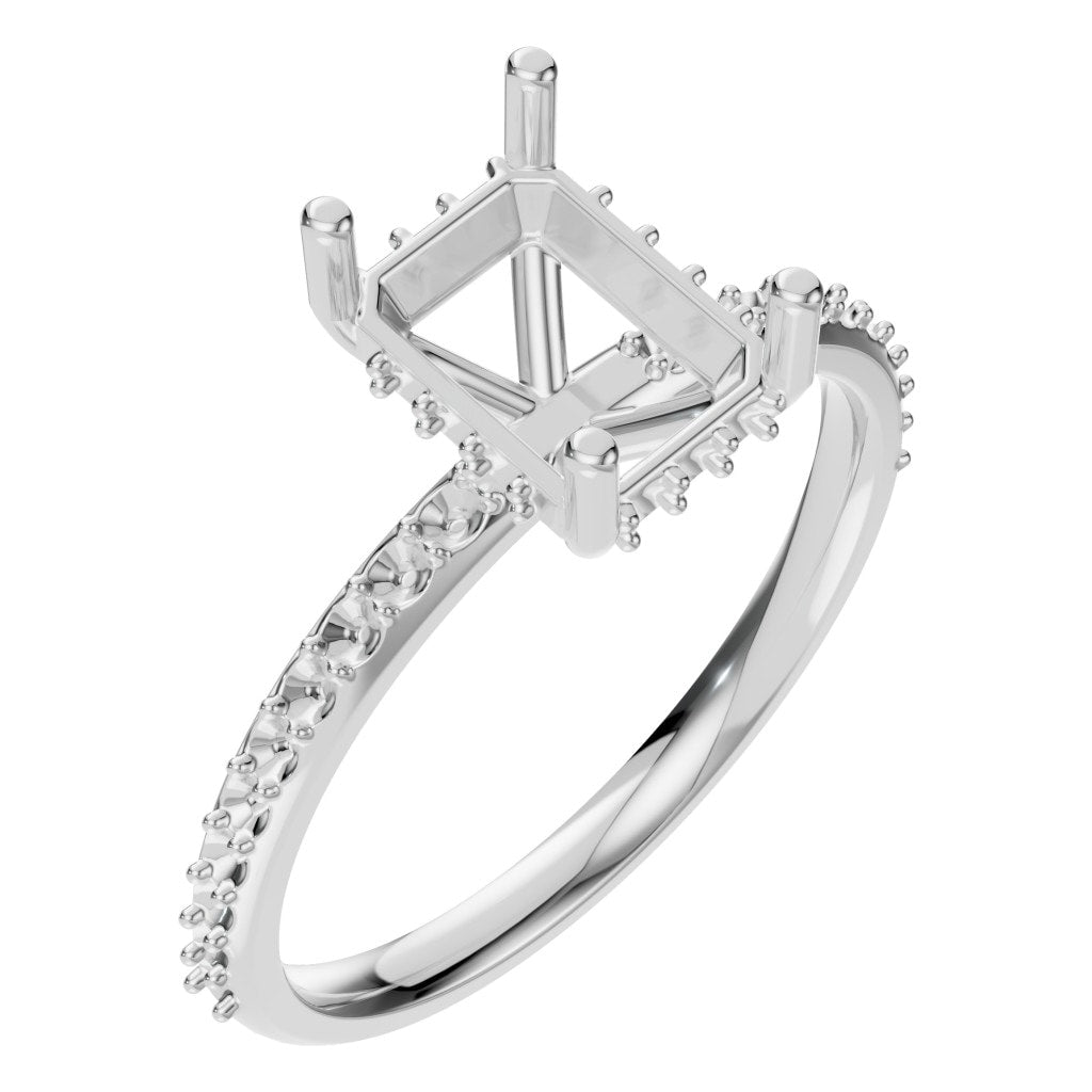 RI-5538 White Gold Ring UNSET - Main View