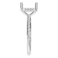 RI-5538 White Gold Ring UNSET - Side View