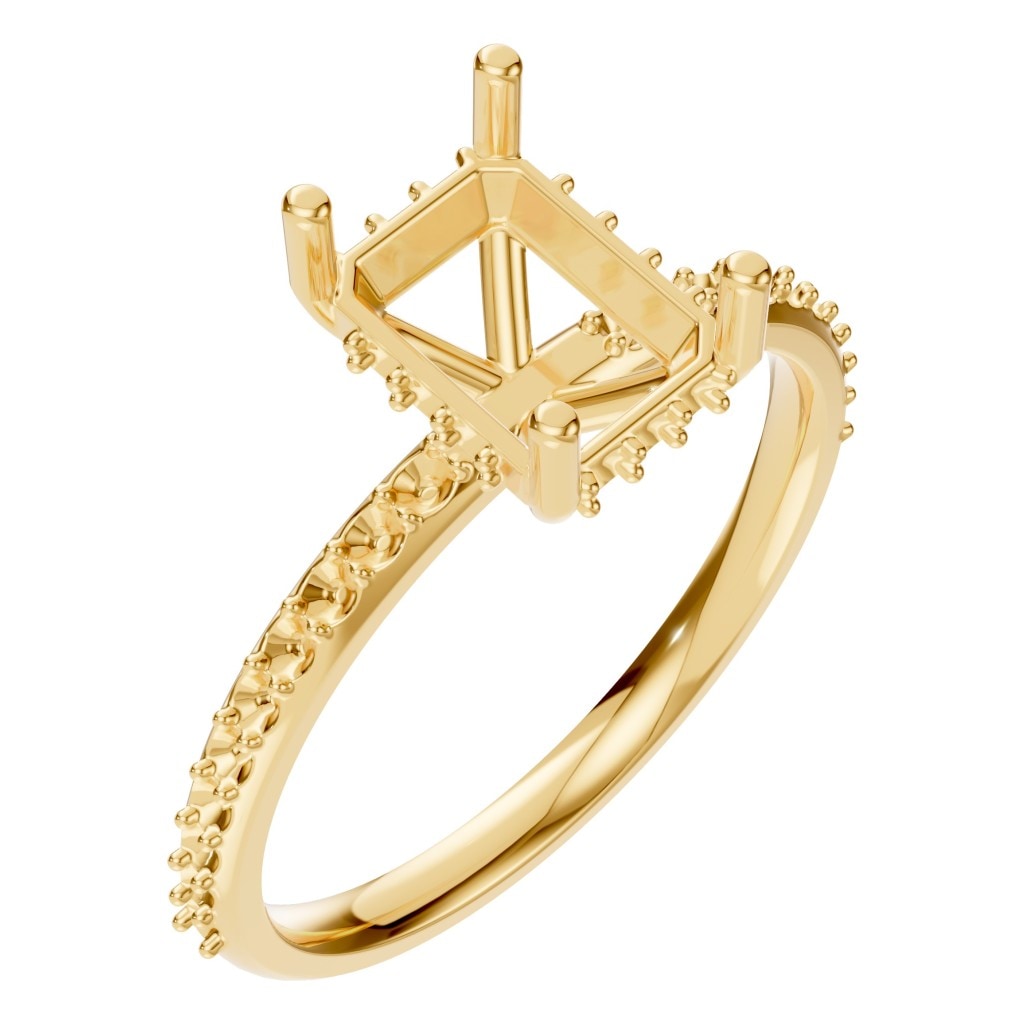 RI-5538 Yellow Gold Ring UNSET - Main View