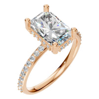 RI-5538 Rose Gold Ring SET - Main View