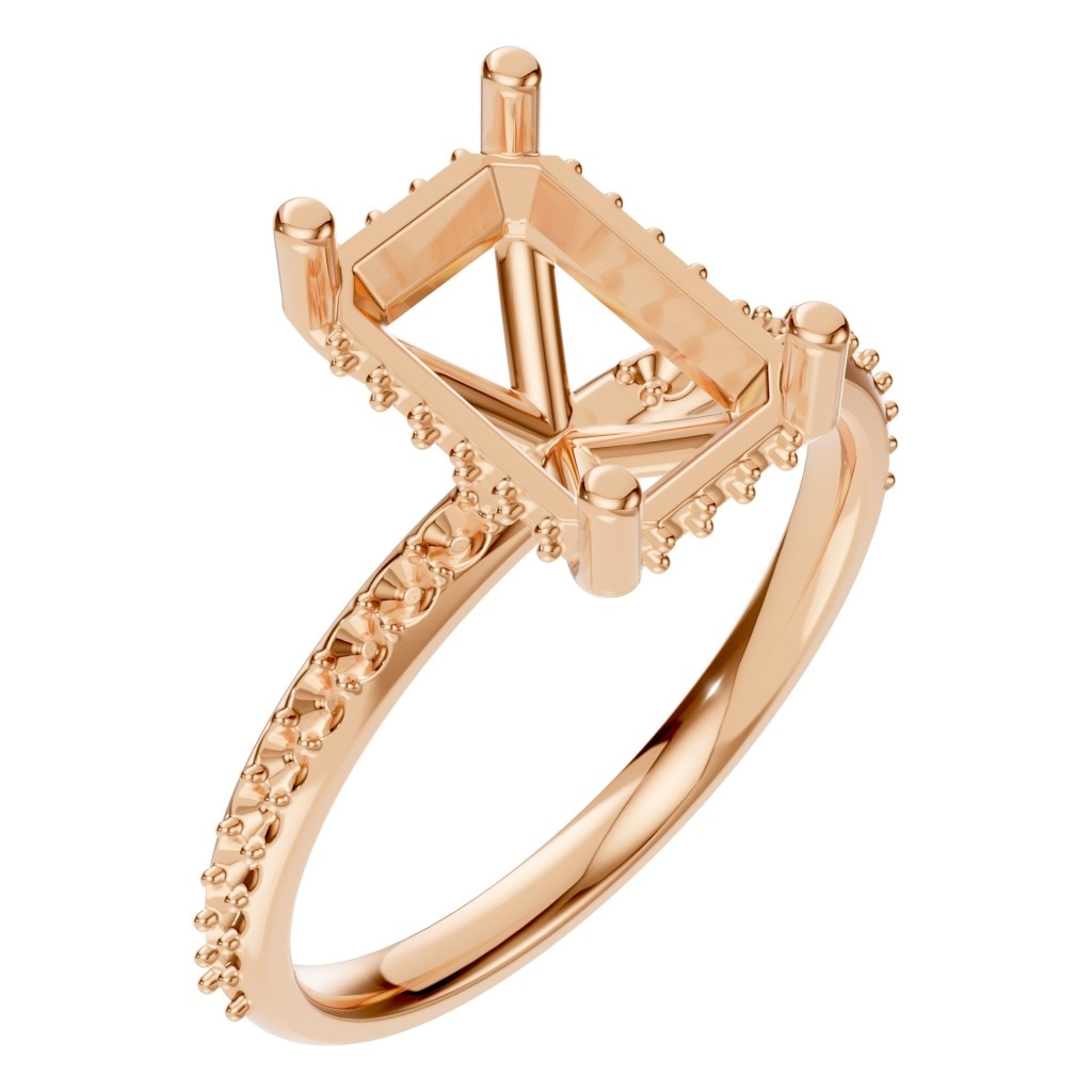 RI-5538 Rose Gold Ring UNSET - Main View