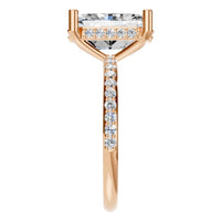 RI-5538 Rose Gold Ring SET - Side View
