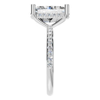 RI-5538 White Gold Ring SET - Side View