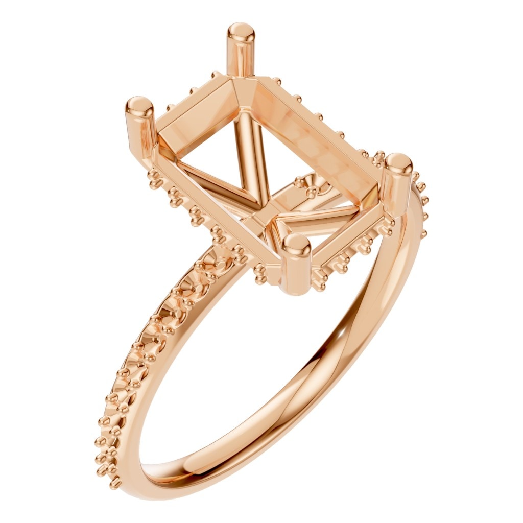 RI-5538 Rose Gold Ring UNSET - Main View