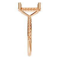 RI-5538 Rose Gold Ring UNSET - Side View