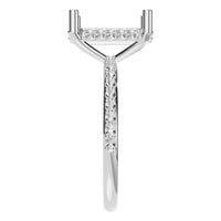RI-5538 White Gold Ring UNSET - Side View