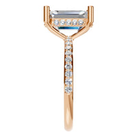 RI-5538 Rose Gold Ring SET - Side View