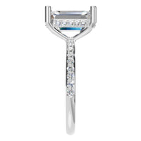 RI-5538 White Gold Ring SET - Side View