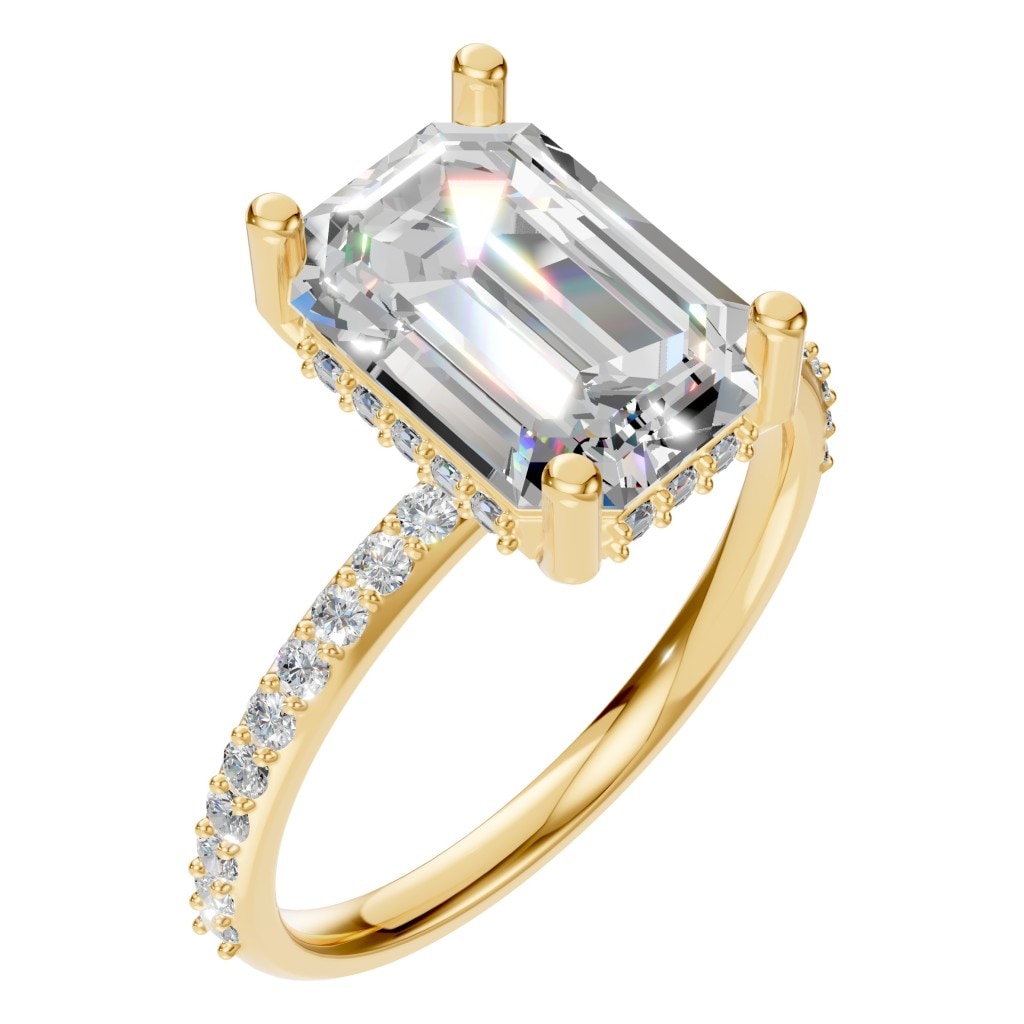 RI-5538 Yellow Gold Ring SET - Main View