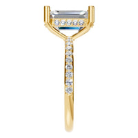 RI-5538 Yellow Gold Ring SET - Side View