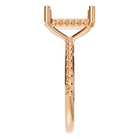 RI-5538 Rose Gold Ring UNSET - Side View