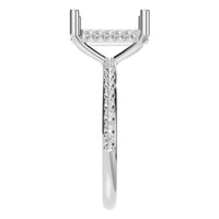 RI-5538 White Gold Ring UNSET - Side View