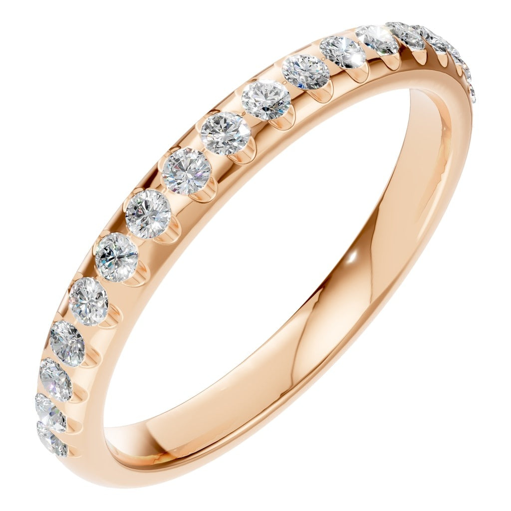 RI-5568 Rose Gold Ring SET - Main View