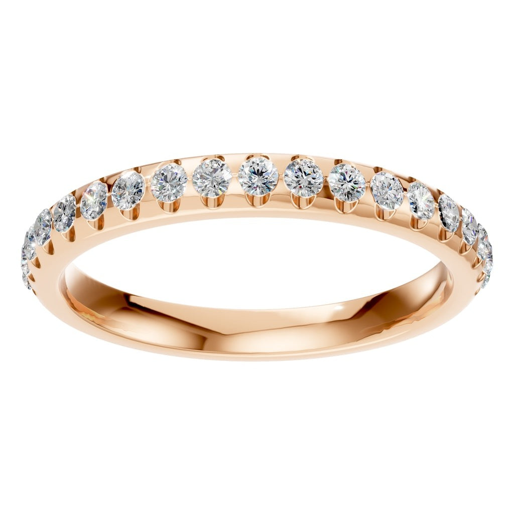 RI-5568 Rose Gold Ring SET - Front View