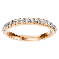 RI-5568 Rose Gold Ring SET - Front View