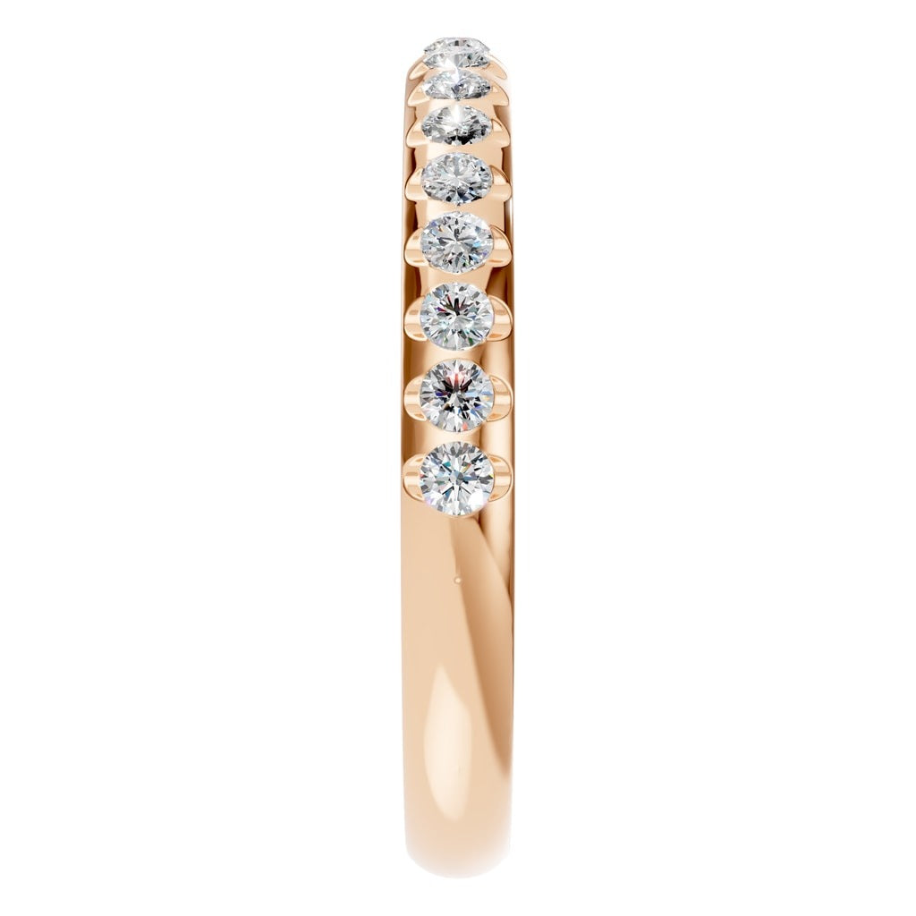 RI-5568 Rose Gold Ring SET - Side View
