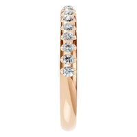 RI-5568 Rose Gold Ring SET - Side View