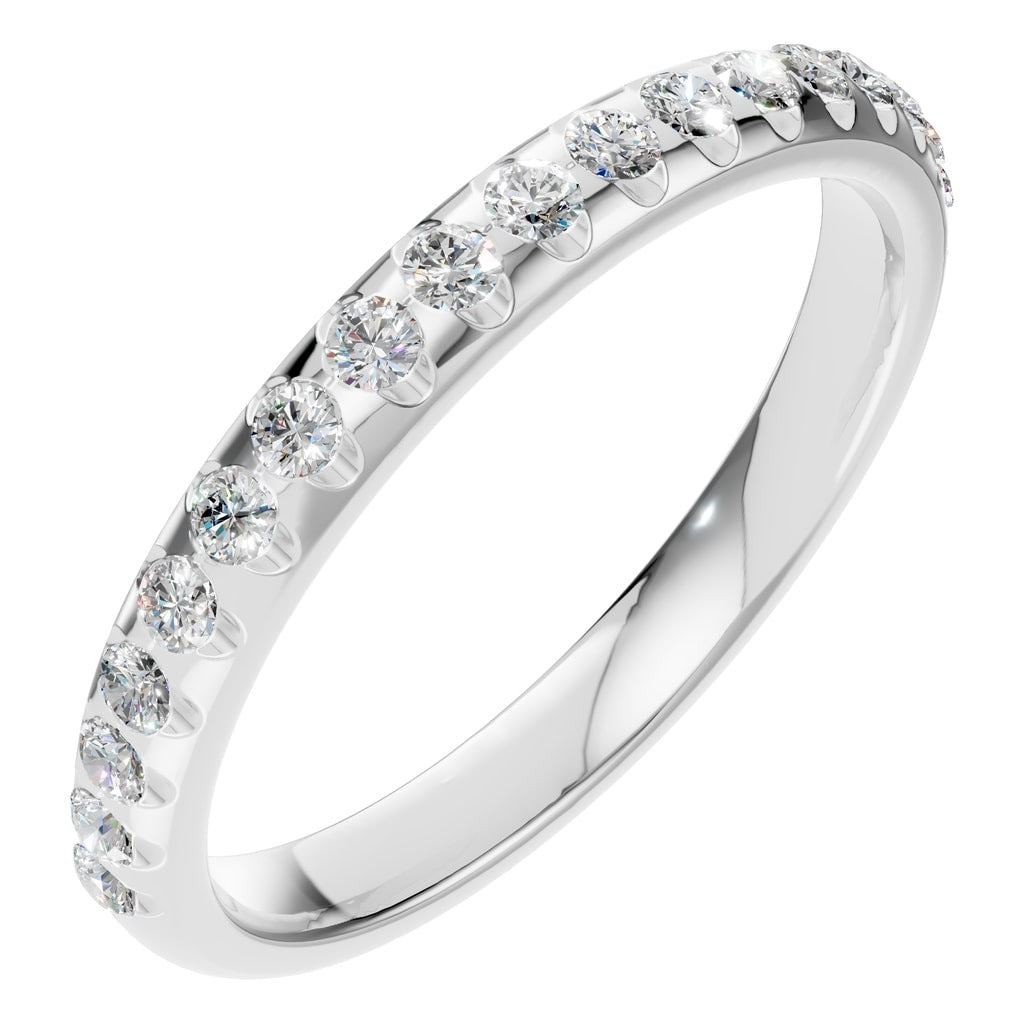 RI-5568 White Gold Ring SET - Main View